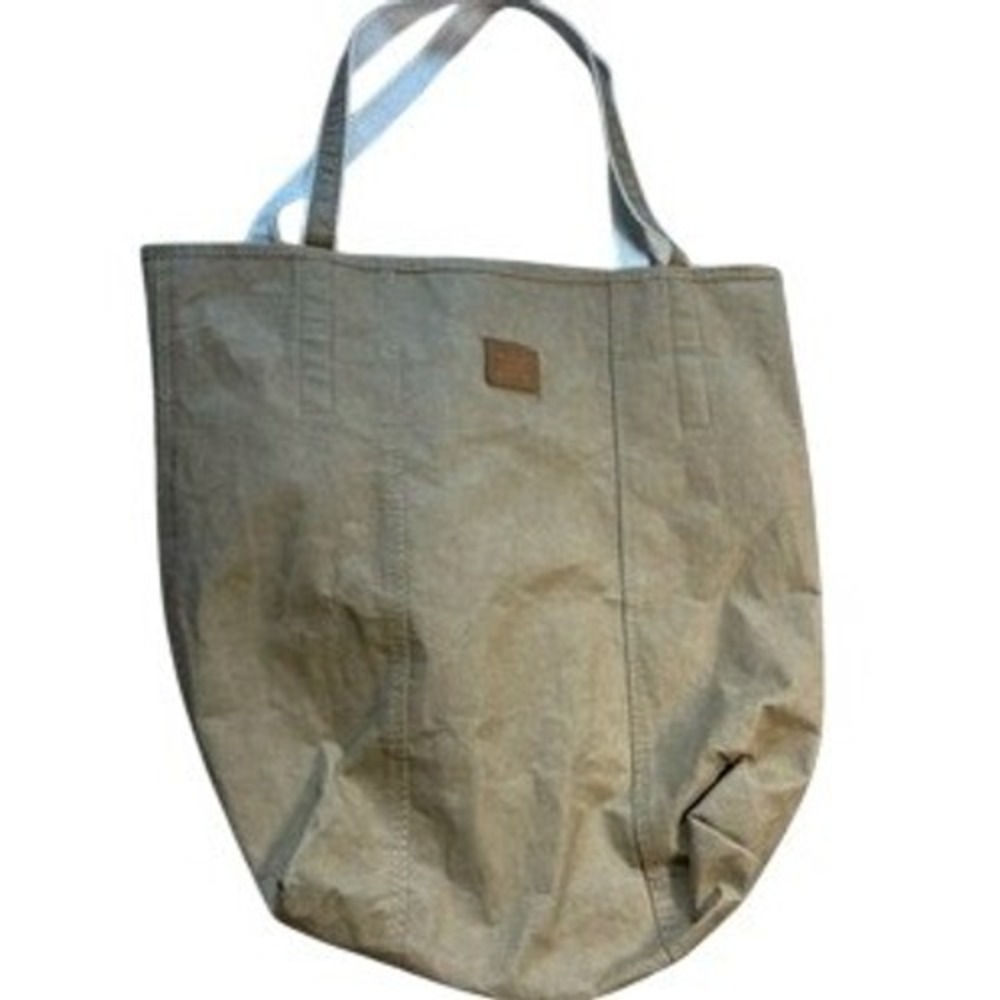 Out of the Woods Paper Yeah! Tan Natural Shopper Tote Bag Sustainable Reusable